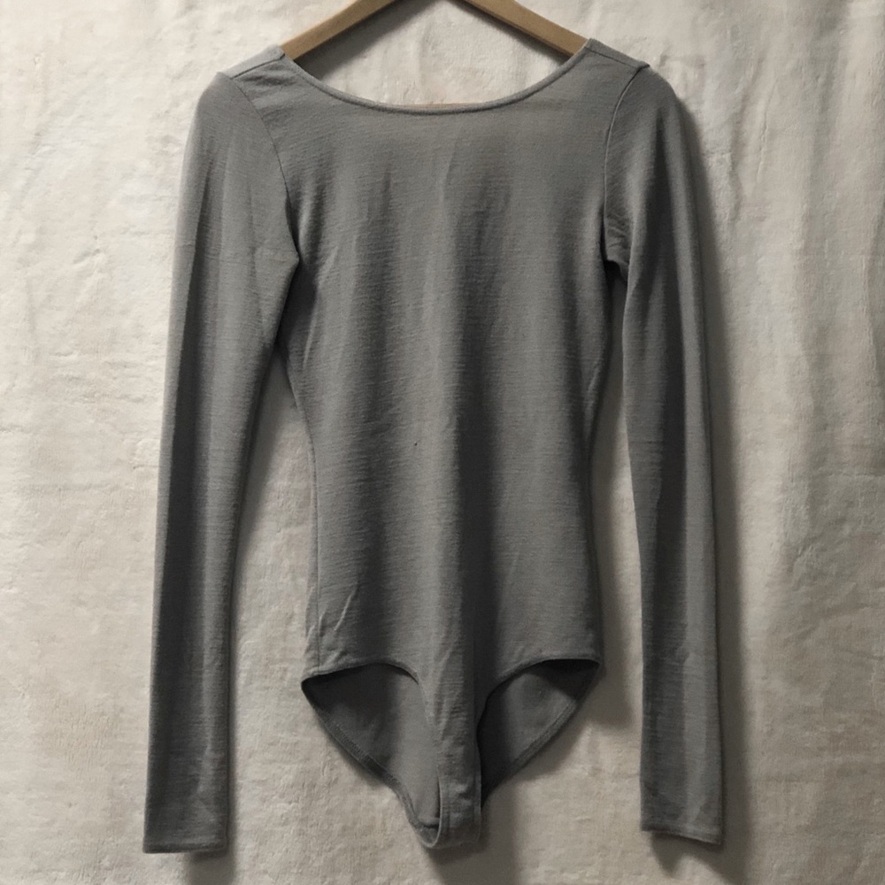 Wilfred Free long sleeve low back bodysuit